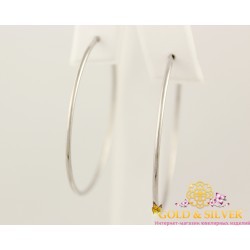 Серебряные серьги конго 460004с